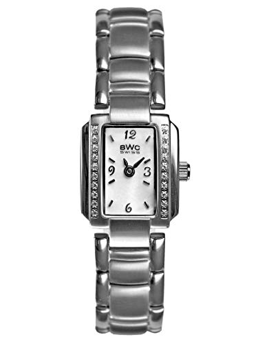 BWC Swiss Damen Uhr Analog Quarz mit Edelstahl Armband 201565007 von BWC Swiss