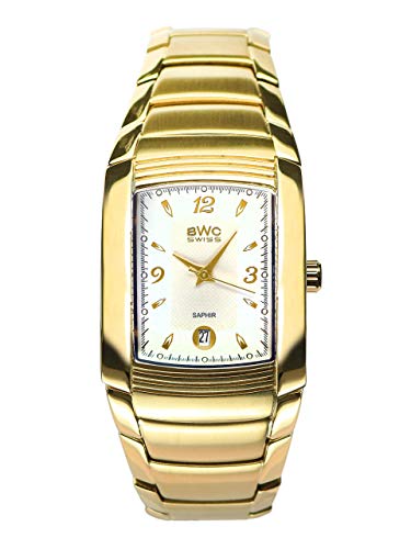 BWC Swiss Herren Uhr Analog Quarz mit Edelstahl Armband 207815105 von BWC Swiss