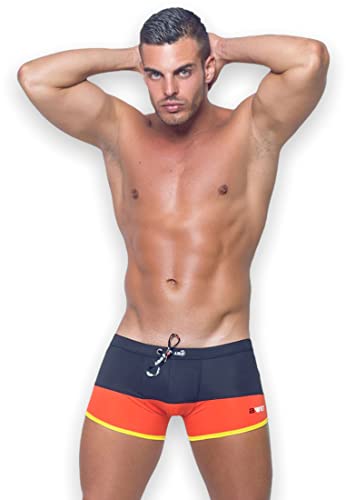 BWET Swimwear Herren-Strandhose mit Netzfutter und UV-Schutz, schnelltrocknend, umweltfreundlich - Schwarz-Medium von BWET Swimwear