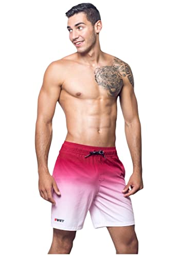 BWET Swimwear Herren Board-Shorts Sunrise, Netzfutter und Taschen, schnell trocknend, umweltfreundlich von BWET Swimwear