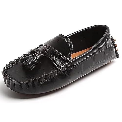 BWGHBH Kinder Baby Jungen Mädchen Schuhe Mokassins Baby Schuhe rutschfeste weiche Sohlen(Schwarz,Numeric_27) von BWGHBH