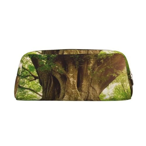 BWLHJKE Dicker Baum Kosmetiktasche für Frauen Männer Reise Kulturbeutel Ästhetische Geldbörse Beutel Große Stifttasche, golden, One size von BWLHJKE