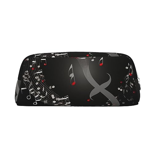 BWLHJKE Musik Note Herz Make-up Tasche für Frauen Männer Reise Kulturbeutel Ästhetische Geldbörse Etui große Tasche, silberfarben, One size von BWLHJKE