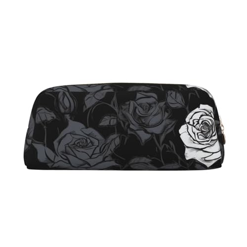 BWLHJKE Rose Gothic Make-up Tasche für Frauen Männer Reise Kulturbeutel Ästhetische Geldbörse Beutel große Tasche, golden, One size von BWLHJKE