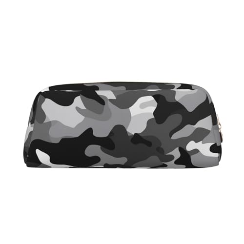 BWLHJKE Schwarz Grau Weiß Camo Make-up Tasche Für Frauen Männer Reise Kulturbeutel Ästhetische Brieftasche Beutel Große Bleistift Fall, golden, One size von BWLHJKE