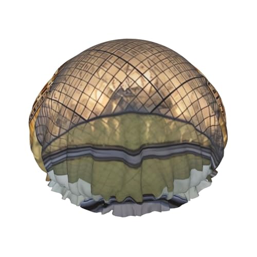 Louvre Museum in Paris Duschhaube für Damen und Herren, große wiederverwendbare Duschhaube, doppellagig, wasserdicht, Badekappen, elastisches Band, Haarmütze für alle Frisuren, reisefreundlich Louvre Museum in Paris Duschhaube für Damen und Herren, große wiederverwendbare Duschhaube, doppellagig, wasserdicht, Badekappen, elastisches Band, Haarmütze für alle Frisuren, reisefreundlich von BWLHJKE