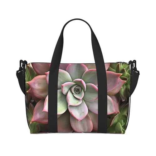 Reisetasche für Herren, Sporttasche, Sukkulenten, botanische Gepäcktasche mit Schultergurt, große Sporttasche für Damen, Wochenendtasche, Übernachtungstasche, faltbare Tragetasche für Flugzeug Reisetasche für Herren, Sporttasche, Sukkulenten, botanische Gepäcktasche mit Schultergurt, große Sporttasche für Damen, Wochenendtasche, Übernachtungstasche, faltbare Tragetasche für Flugzeug von BWLHJKE