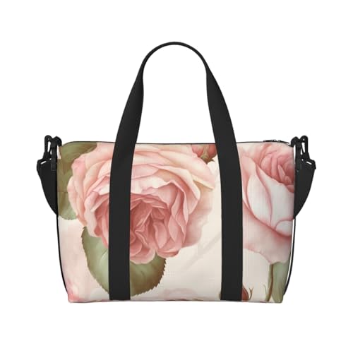 Reisetasche für Herren, Turnbeutel, Beauty-Rosen, Gepäcktasche mit Schultergurt, große Sporttasche für Damen, Wochenendtasche, Übernachtungstasche, faltbare Tragetasche für Flugzeug Reisetasche für Herren, Turnbeutel, Beauty-Rosen, Gepäcktasche mit Schultergurt, große Sporttasche für Damen, Wochenendtasche, Übernachtungstasche, faltbare Tragetasche für Flugzeug von BWLHJKE