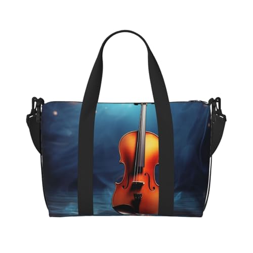 Reisetasche für Herren, Turnbeutel, Violinen-Poster, Gepäcktasche mit Schultergurt, große Sporttasche für Damen, Wochenendtasche, Übernachtungstasche, faltbare Tragetasche für Flugzeug Reisetasche für Herren, Turnbeutel, Violinen-Poster, Gepäcktasche mit Schultergurt, große Sporttasche für Damen, Wochenendtasche, Übernachtungstasche, faltbare Tragetasche für Flugzeug von BWLHJKE