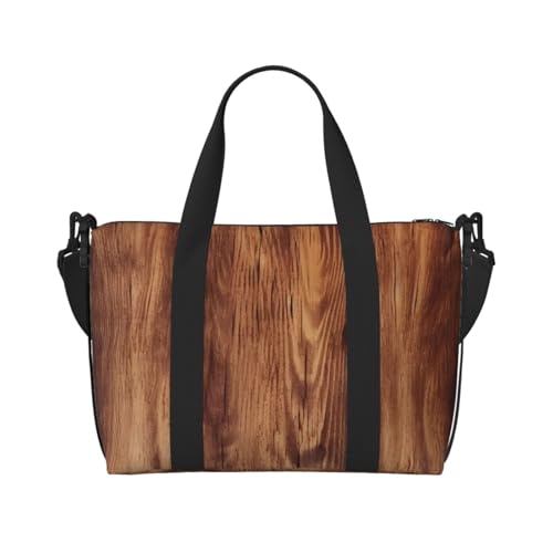 Reisetasche für Herren, Turnbeutel, braune Holzmaserung, Gepäcktasche mit Schultergurt, große Sporttasche für Damen, Wochenendtasche, Übernachtungstasche, faltbare Tragetasche für Flugzeug Reisetasche für Herren, Turnbeutel, braune Holzmaserung, Gepäcktasche mit Schultergurt, große Sporttasche für Damen, Wochenendtasche, Übernachtungstasche, faltbare Tragetasche für Flugzeug von BWLHJKE