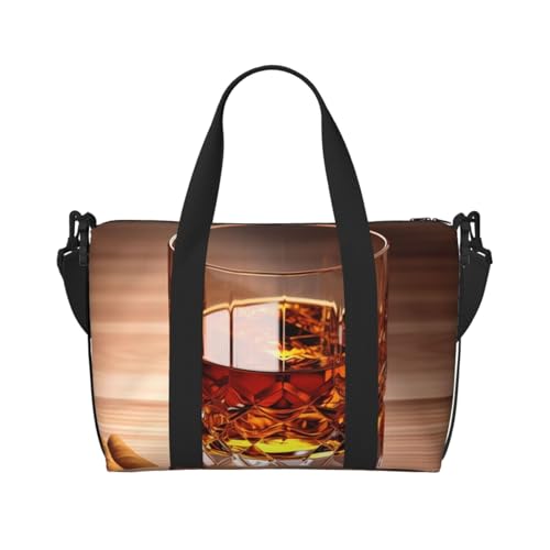 Reisetasche für Herren, Turnbeutel, brauner Likör, Gepäcktasche mit Schultergurt, große Sporttasche für Damen, Wochenendtasche, Übernachtungstasche, faltbare Tragetasche für Flugzeug Reisetasche für Herren, Turnbeutel, brauner Likör, Gepäcktasche mit Schultergurt, große Sporttasche für Damen, Wochenendtasche, Übernachtungstasche, faltbare Tragetasche für Flugzeug von BWLHJKE