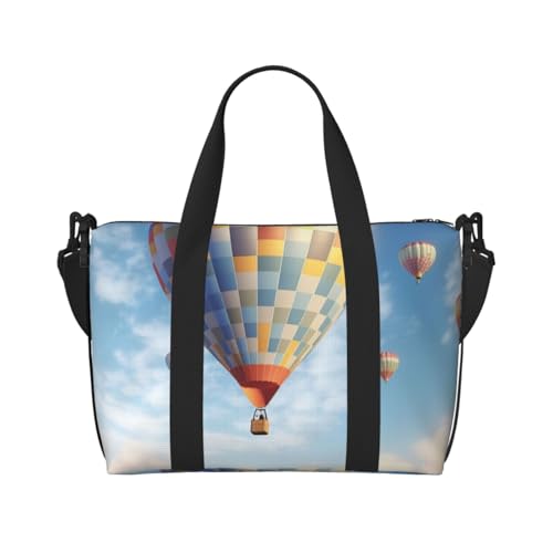 Reisetasche für Herren, Turnbeutel, fliegender Heißluftballon-Gepäckbeutel mit Schultergurt, große Sporttasche für Damen, Wochenendtasche, Übernachtungstasche, faltbare Tragetasche für Flugzeug Reisetasche für Herren, Turnbeutel, fliegender Heißluftballon-Gepäckbeutel mit Schultergurt, große Sporttasche für Damen, Wochenendtasche, Übernachtungstasche, faltbare Tragetasche für Flugzeug von BWLHJKE