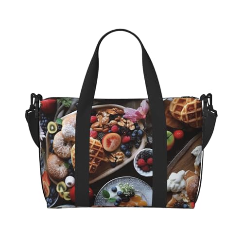 Reisetasche für Herren, schöne Frühstücksgepäcktasche mit Schultergurt, große Sporttasche für Damen, Wochenendtasche, Übernachtungstasche, faltbare Tragetasche für Flugzeug von BWLHJKE