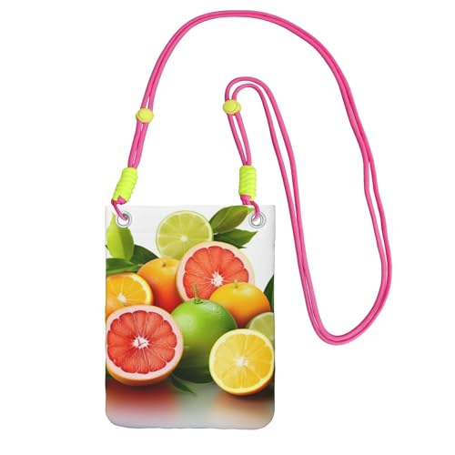 Umhängetasche für Damen und Herren, wasserdicht, Mini-Handytasche, Geldbörse, kleine Crossbody-Tasche mit verstellbarem Riemen, Reise-Handytasche, Gürteltasche, Fuchusia, Einheitsgröße von BWLHJKE