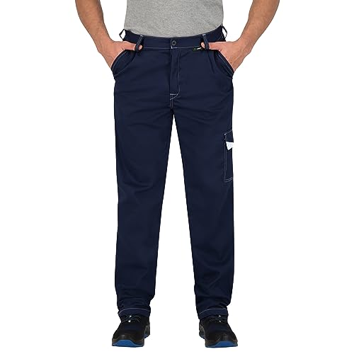 BWOLF Arbeitshosen Männer Arbeitshose Herren Arbeitshose mit Multifunktionalenn Taschen (2XL, Blau) von BWOLF