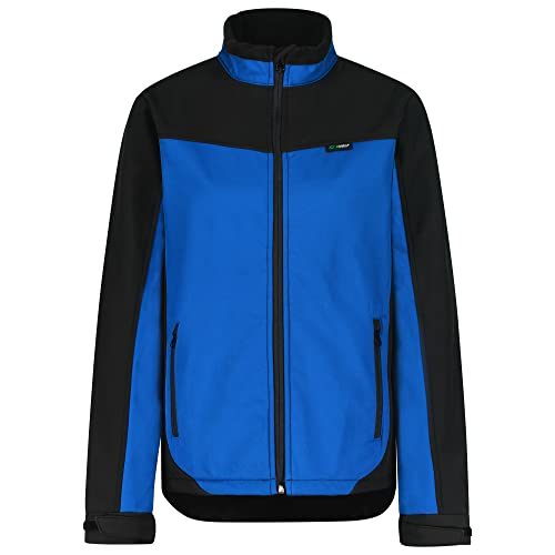 BWOLF Arbeitsjacke Softshell Herren Arbeitsjacke Softshell Damen Winter Softshelljacke Herren / Damen Blau/Schwarz Softshell Arbeitsjacke (Blau1, XL) von BWOLF