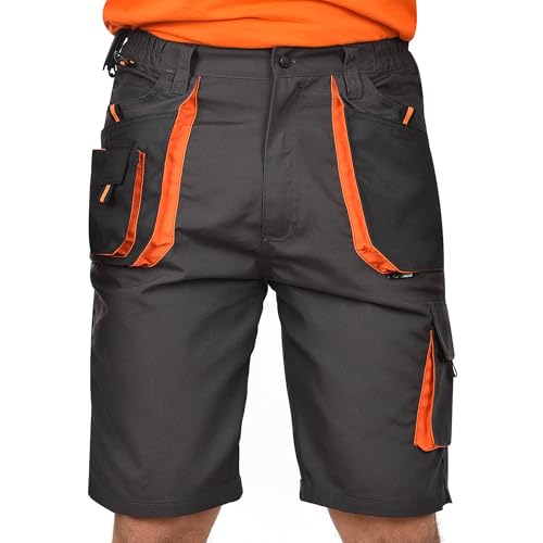 BWOLF Atlas Shorts Arbeitshosen Männer Kurz Arbeitsshorts Herren Arbeitshosen Herren Multifunktionalenn Taschen, Verstärkt mit 600D Polyester GrauL BWOLF Atlas Shorts Arbeitshosen Männer Kurz Arbeitsshorts Herren Arbeitshosen Herren Multifunktionalenn Taschen, Verstärkt mit 600D Polyester GrauL von BWOLF