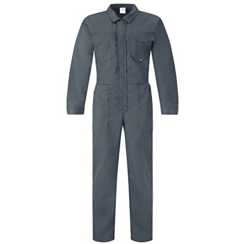 BWOLF Bravo Arbeitsoverall Herren Overall Herren Arbeitsoveralls Herren Arbeitskleidung mit Reißverschluss und 6 Taschen (Grau, 2XL) von BWOLF