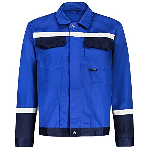 BWOLF Char Arbeitsjacke Männer Arbeitsjacke Herren Reflektor Multifunktionale Arbeitsjacke Bundjacke - Blau/Grau (Blau, M) von BWOLF