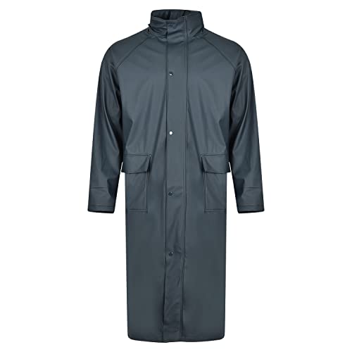 BWOLF MONSOON Regenmantel Herren Regenmantel Wasserdichte Lange Regenjacke Outdoor Wiederverwendbare Regenbekleidung mit Kapuze (M) von BWOLF