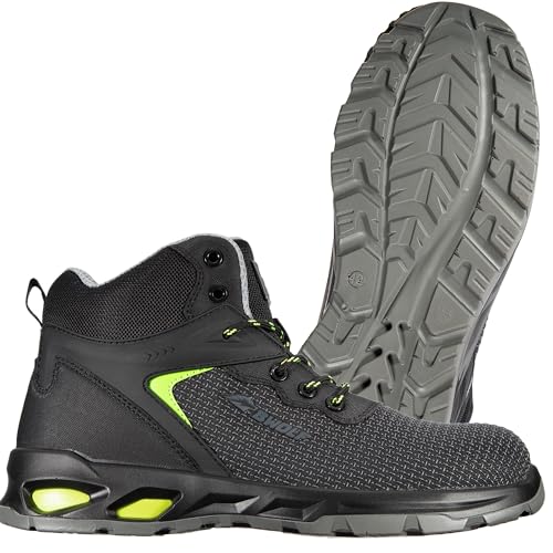 BWOLF Skyler Hohe S3S Arbeitsschuhe Herren S3S Hohe Sicherheitsschuhe Herren S3 wasserdicht, 4x4 Grip Tech, Ergo Sohlen, ESD (Schwarz, EU Schuhgrößensystem, Erwachsene, Numerisch, M, 40) von BWOLF