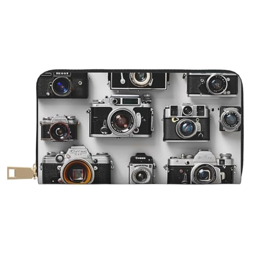 BWWHCCTI Retro Cool Camera Collection Printed Long Wallet for Women Men - PU Leather Wallets Card Holder with Zip Coin Pocket BWWHCCTI Retro Cool Camera Collection Printed Long Wallet for Women Men - PU Leather Wallets Card Holder with Zip Coin Pocket von BWWHCCTI
