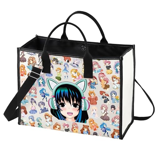 BWWKTOP Cartoon Anime Crossbody Geldbörse Japan Anime Fans Anime Verstellbarer Riemen Tasche Anime Liebhaber Geschenk Kawaii Anime Merch, Anime Bg von BWWKTOP