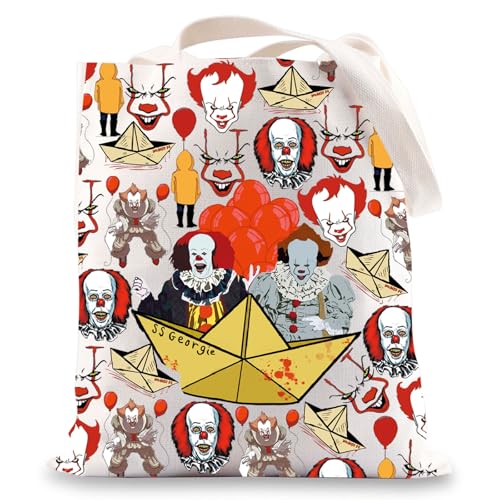 BWWKTOP Clown Evil Clown Crossbody Bag Pennywise Fans Geschenk Pennywise Face Umhängetasche Pennywise Merch, Clown-tg von BWWKTOP
