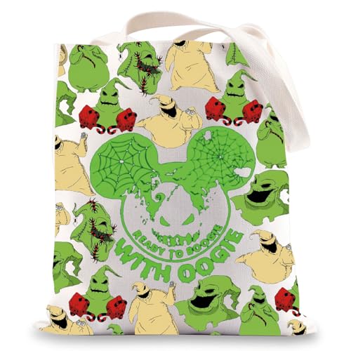 BWWKTOP Ghost Crossbody Bag Nightmare Ghost Fans Geschenk Halloween Horror Ghost Umhängetasche, Oog-tg Bl von BWWKTOP