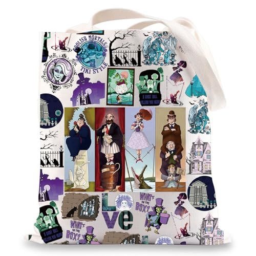 BWWKTOP Ghost House Umhängetasche Madame Leota Geschenk Welcome Foolish Mortals Umhängetasche Halloween Merch, In der Box Tg von BWWKTOP