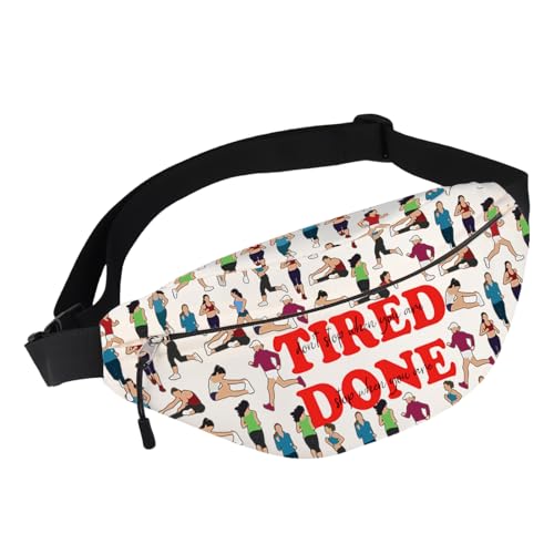 BWWKTOP Gürteltasche für Mädchen mit Aufschrift "Lift Don't Stop When You Are Belt Bag Runner Merch", Running Girls-WB, Freizeit von BWWKTOP