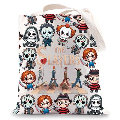 BWWKTOP Jason Crossbody Bag Evil Doll Gifts The Slayers Pennywise Umhängetasche Michael & Valak Merch, The Slayers Tg von BWWKTOP