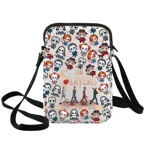 BWWKTOP Jason Crossbody Bag Evil Doll Gifts The Slayers Pennywise Umhängetasche Michael & Valak Merch, The Slayers-xk B von BWWKTOP