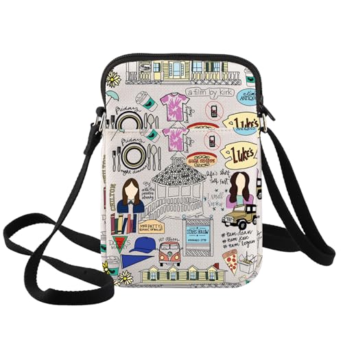 BWWKTOP Luke's Diner Crossover Umhängetasche Lorelai & Rory Fans Geschenke Stars Hollow Lorelai Verstellbarer Riemen Tasche, Luke's Xk Bag von BWWKTOP
