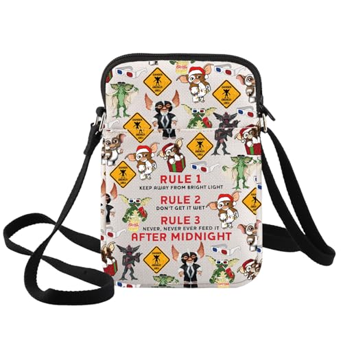 BWWKTOP Mogwai Crossbody Bag Gizmo Fans Geschenk Stripe Sling Bag Gemüse Gremlin Umhängetasche Brain Gremlin Merch, Regel 1-xk B, Umhängetasche BWWKTOP Mogwai Crossbody Bag Gizmo Fans Geschenk Stripe Sling Bag Gemüse Gremlin Umhängetasche Brain Gremlin Merch, Regel 1-xk B, Umhängetasche von BWWKTOP