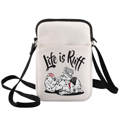 BWWKTOP One Hundred & One Dalmatiner Matians Dog Crossbody Bag Pongo & Perdita & Roger Fans Geschenk Roger and Anita Umhängetasche, Is Ruff -Xk Bag von BWWKTOP
