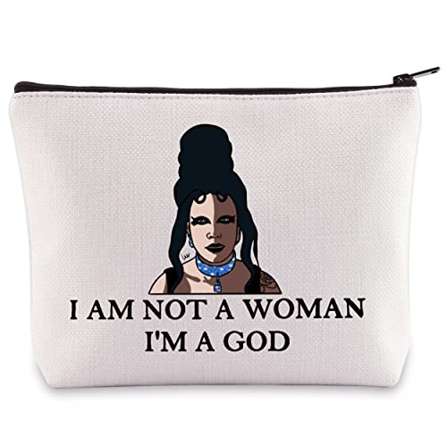 BWWKTOP Song Lyric Kosmetiktasche Sänger Fans Geschenk I Am Not A Woman I'm A God Zipper Pouch Bag Singer Album Merchandise, I'M A GOD, Tasche von BWWKTOP