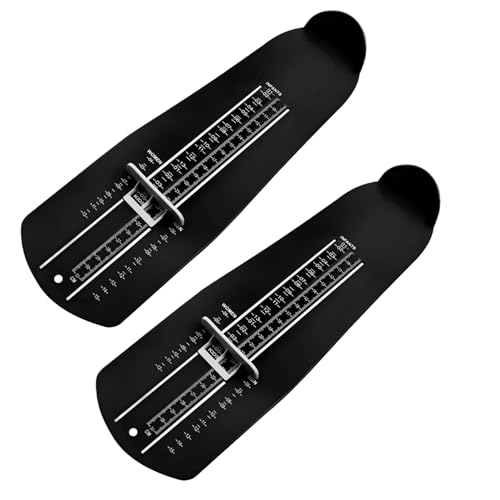 BWXXXR 2er-Pack Fußmessgerät, tragbares Schuhmessgerät für Erwachsene und Kinder (schwarz) von BWXXXR