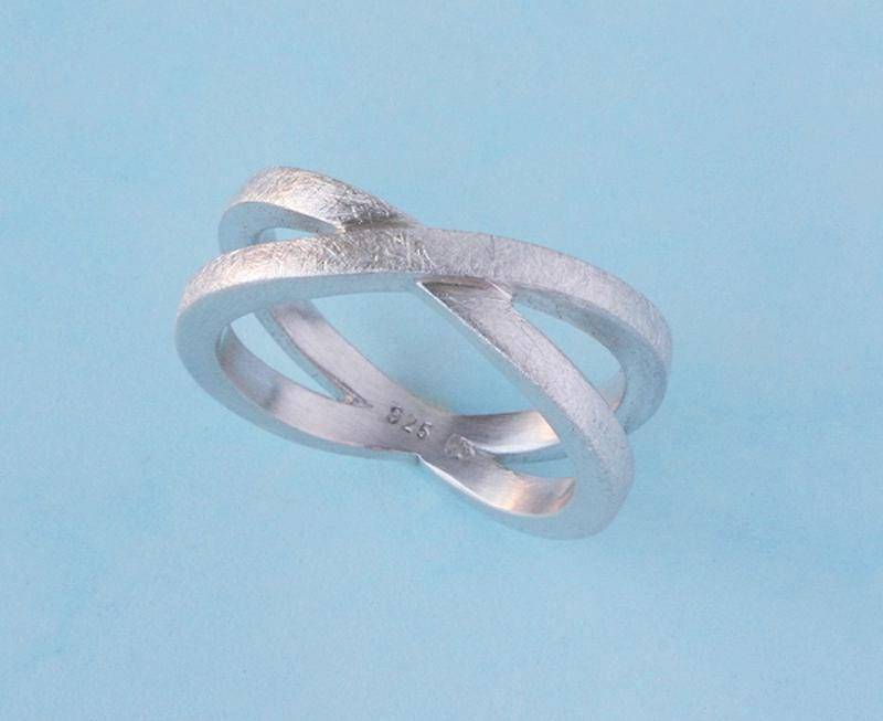 Ring Kreuz Silberring Trauring Partnerring Barbara Weiss von BWeissSCHMUCK
