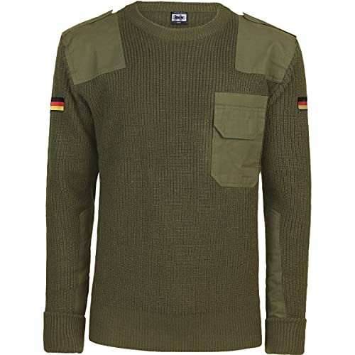 BWuM Bundeswehr Pullover mit Flaggen, Größe:3XL, Farbe:Oliv von BWuM