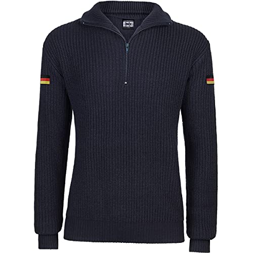 BWuM Bundeswehr Troyer mit Flaggen, Größe:6XL, Farbe:Navy Blau von BWuM