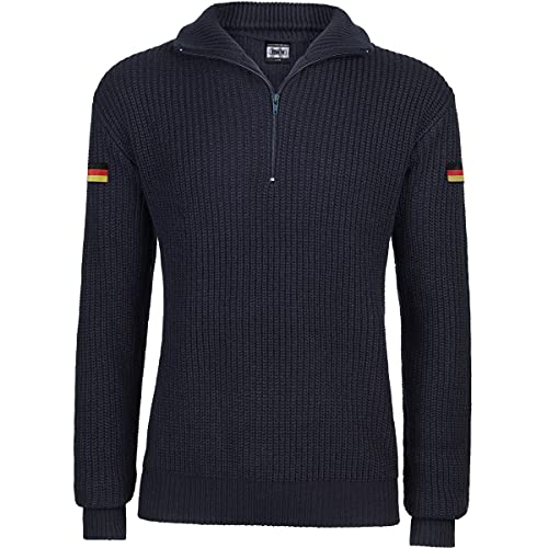 BWuM Bundeswehr Troyer mit Flaggen, Größe:S, Farbe:Navy Blau von BWuM