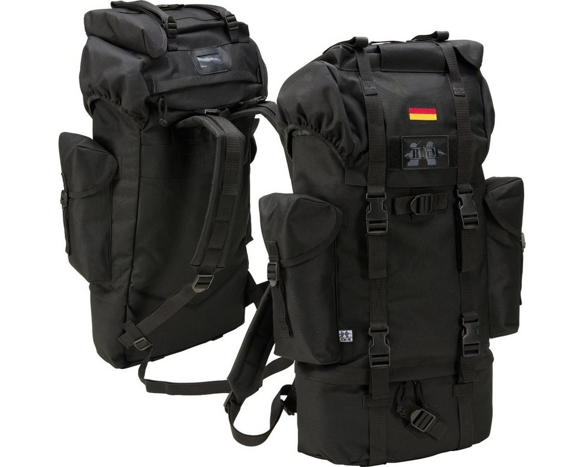 BWuM Daypack BWuM Bundeswehr Kampfrucksack 65L + Patch & Flagge von BWuM