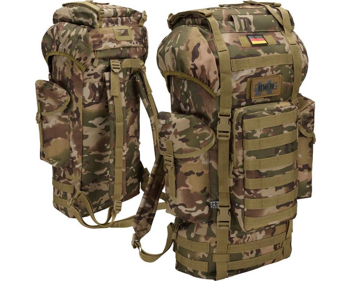 BWuM Daypack BWuM Bundeswehr Kampfrucksack Molle 65L + Patch & Flagge von BWuM