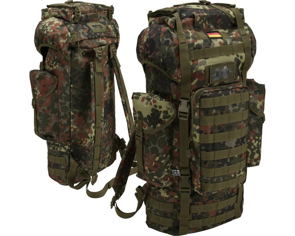 BWuM Daypack BWuM Bundeswehr Kampfrucksack Molle 65L + Patch & Flagge von BWuM