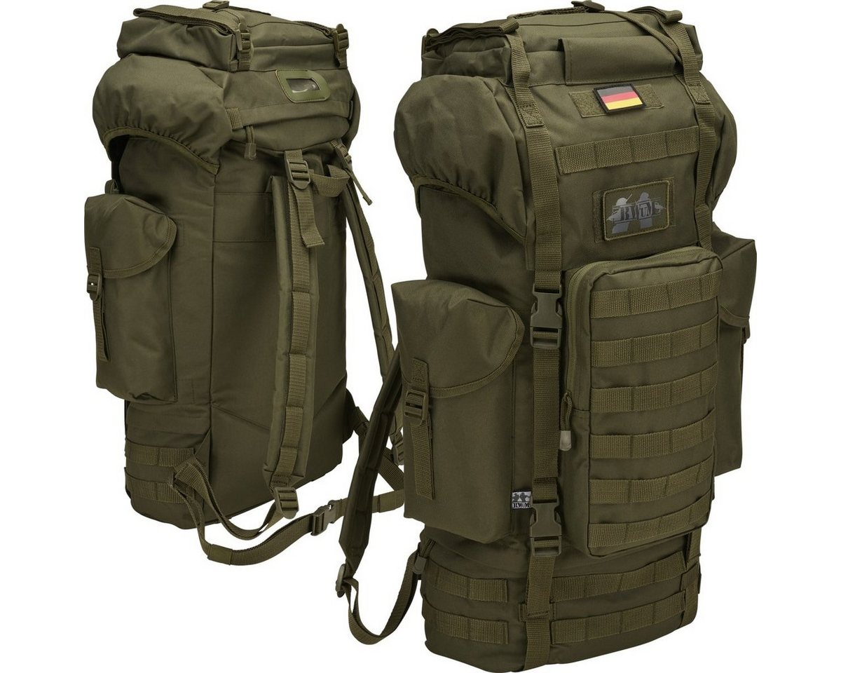 BWuM Daypack BWuM Bundeswehr Kampfrucksack Molle 65L + Patch & Flagge von BWuM