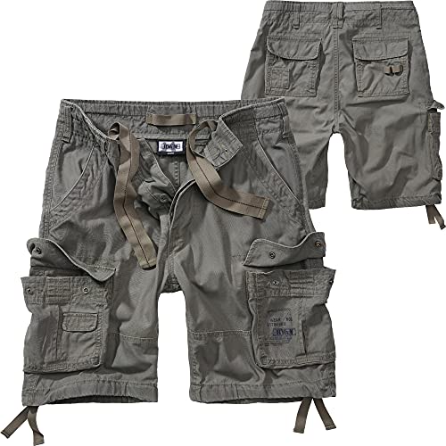 BWuM M65 Pure Shorts Vintage Army Bermuda Armee Kurze Hose Cargo Outdoor Short, Größe:L, Farbe:Oliv von BWuM