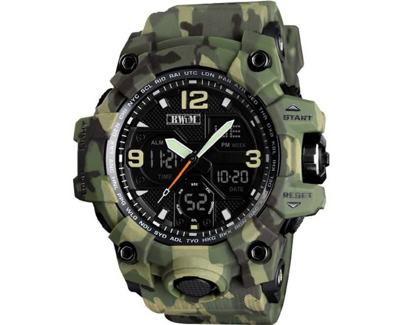 BWuM Multifunktionsuhr BWuM Tactical Analog/Digital XXL Uhr von BWuM