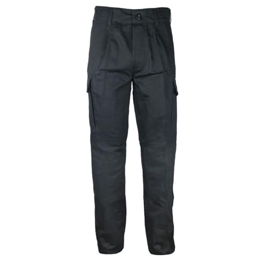 BWuM Original Bundeswehr Moleskinhose *Zivilversion*, Größe:56 (3XL), Farbe:Schwarz von BWuM