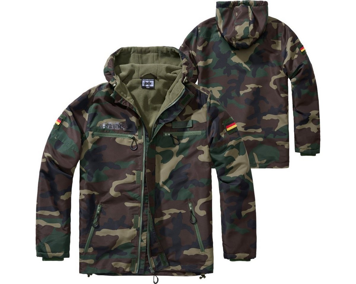 BWuM Windbreaker BWuM Tactical Windbreaker Zipper Fleece + Patch & Flaggen von BWuM